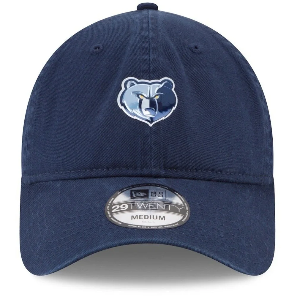 New Era Memphis Grizzlies NBA 29TWENTY Navy Blue Relaxed Fit Hat Size Large